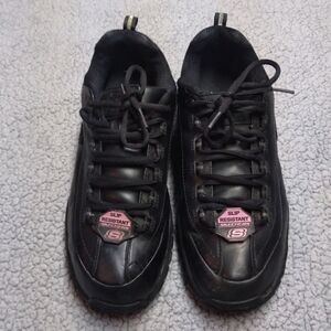 Skechers Black Slip Resistant Shoes